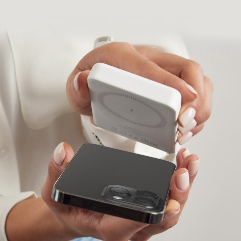 Powerbank 5000 mAh USB-C kompatybilny z MagSafe - biały