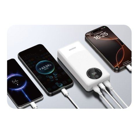 Powerbank K12Pro 20000mAh 22.5W PD USB-A USB-C - biały Powerbank K12Pro 20000mAh 22.5W PD USB-A USB-C - biały