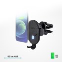 Uchwyt samochodowy na smartfona z ładowarką indukcyjną 10W - czarny Uchwyt samochodowy na smartfona z ładowarką indukcyjną 10W - czarny