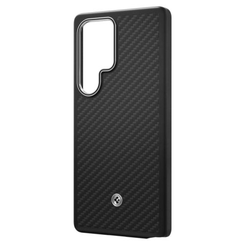 Etui silikonowe Spigen Enzo Aramid z ringiem MagFit do Samsung Galaxy S25 Ultra - czarne Etui silikonowe Spigen Enzo Aramid z ringiem MagFit do Samsung Galaxy S25 Ultra - czarne