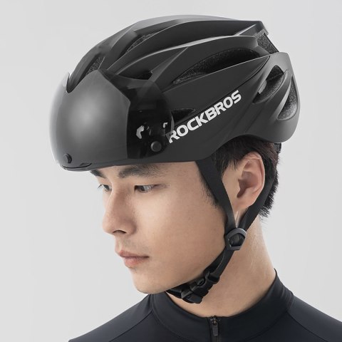 Kask rowerowy z szybką odpinanymi okularami z filtrem UV unisex - zielony