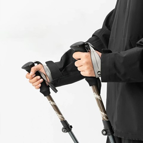 Kijki trekkingowe nordic walking aluminiowe 110 - 130 cm - brązowe Kijki trekkingowe nordic walking aluminiowe 110 - 130 cm - brązowe