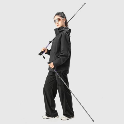 Kijki trekkingowe nordic walking aluminiowe 110 - 130 cm - fioletowe Kijki trekkingowe nordic walking aluminiowe 110 - 130 cm - fioletowe