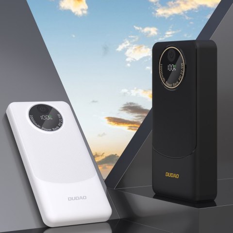 Powerbank K12 10000mAh USB-A USB-C PD22.5W - biały Powerbank K12 10000mAh USB-A USB-C PD22.5W - biały