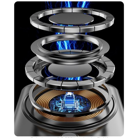 Powerbank K29 10000mAh MagSafe metalowa obudowa podstawka kable USB-C iPhone Lightning PD 20W - srebrny Powerbank K29 10000mAh MagSafe metalowa obudowa podstawka kable USB-C iPhone Lightning PD 20W - srebrny