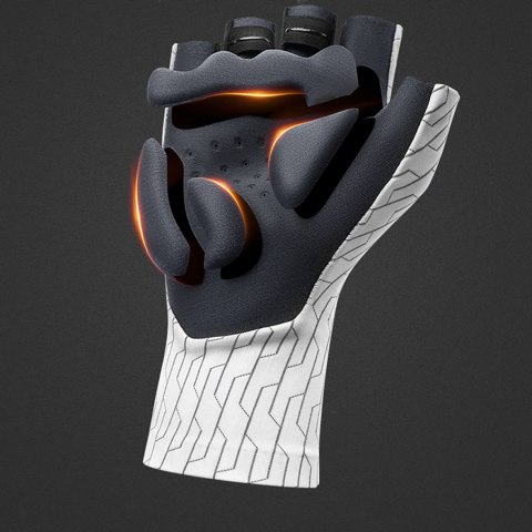 Rękawiczki rowerowe kolarskie szosowe rozmiar S - biało-czarne Rękawiczki rowerowe kolarskie szosowe rozmiar S - biało-czarne