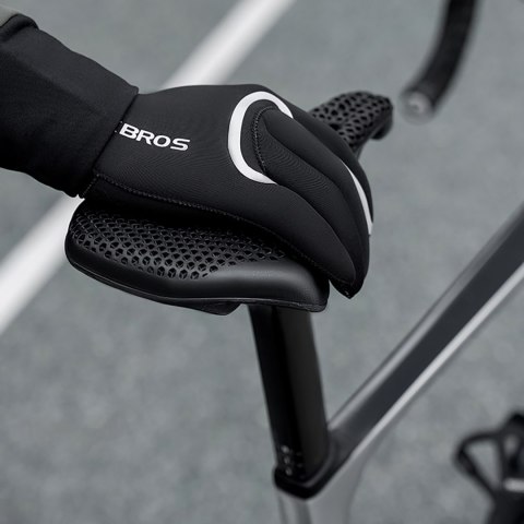 Rękawiczki rowerowe pełne wodoodporne rozmiar S/M - czarne Rękawiczki rowerowe pełne wodoodporne rozmiar S/M - czarne