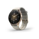 Smartwatch Hama 8900 GPS AMOLED 1.32'' z beżowym paskiem silikonowym - złoty Smartwatch Hama 8900 GPS AMOLED 1.32'' z beżowym paskiem silikonowym - złoty