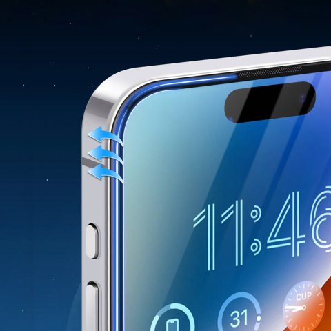 Szkło hartowane z antyrefleksem na iPhone 15 Plus/16 Plus Szkło hartowane z antyrefleksem na iPhone 15 Plus/16 Plus