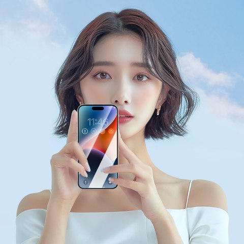 Szkło hartowane z antyrefleksem na iPhone 15 Plus/16 Plus Szkło hartowane z antyrefleksem na iPhone 15 Plus/16 Plus