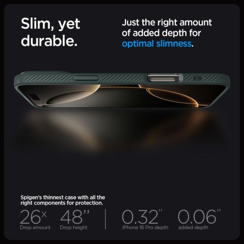 Etui case na iPhone 16 Pro Max Liquid Air - zielone Etui case na iPhone 16 Pro Max Liquid Air - zielone