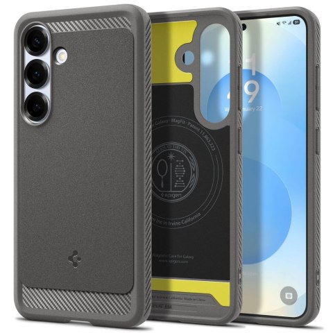 Etui na Samsung Galaxy S25 Rugged Armor Mag MagSafe - szare Etui na Samsung Galaxy S25 Rugged Armor Mag MagSafe - szare