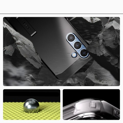 Etui na Samsung Galaxy S25 z podstawką Tough Armor MagSafe - czarne Etui na Samsung Galaxy S25 z podstawką Tough Armor MagSafe - czarne