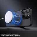 Etui plecki na Samsung Galaxy S25 Carbon Fibre Case z MagSafe - brązowe