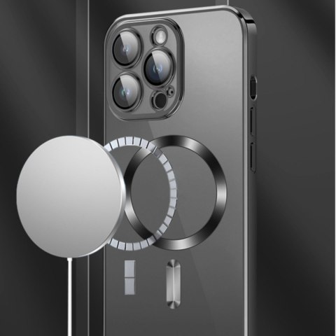 Etui pokrowiec na Samsung Galaxy S24 FE Electroplated Magsafe - niebieskie Etui pokrowiec na Samsung Galaxy S24 FE Electroplated Magsafe - niebieskie