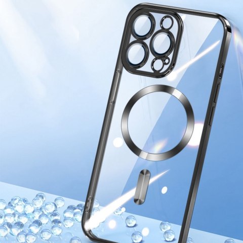 Etui pokrowiec na Samsung Galaxy S24 FE Electroplated Magsafe - niebieskie Etui pokrowiec na Samsung Galaxy S24 FE Electroplated Magsafe - niebieskie