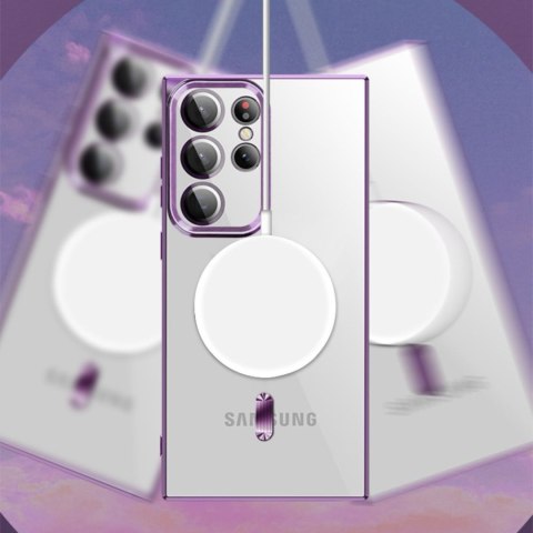 Etui pokrowiec na Samsung Galaxy S24 FE Electroplated Magsafe - złote Etui pokrowiec na Samsung Galaxy S24 FE Electroplated Magsafe - złote