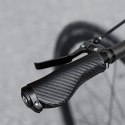 Gripy chwyty rowerowe skręcane ergonomiczne antypoślizgowe - czarne Gripy chwyty rowerowe skręcane ergonomiczne antypoślizgowe - czarne