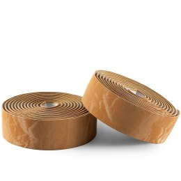 Owijka na kierownicę rowerową z PU wzór Velour - brązowa