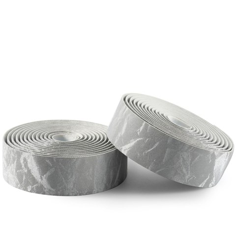 Owijka na kierownicę rowerową z PU wzór Velour - szara Owijka na kierownicę rowerową z PU wzór Velour - szara