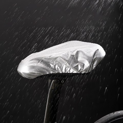 Pokrowiec nakładka na siodełko rowerowe rozmiar L - szary Pokrowiec nakładka na siodełko rowerowe rozmiar L - szary