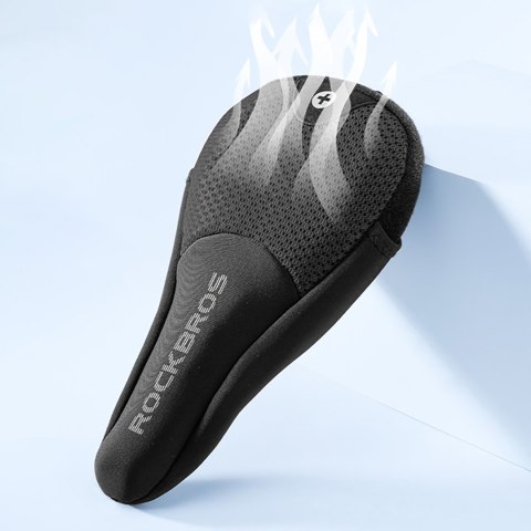 Pokrowiec nakładka na siodełko rowerowe rozmiar S - czarny Pokrowiec nakładka na siodełko rowerowe rozmiar S - czarny