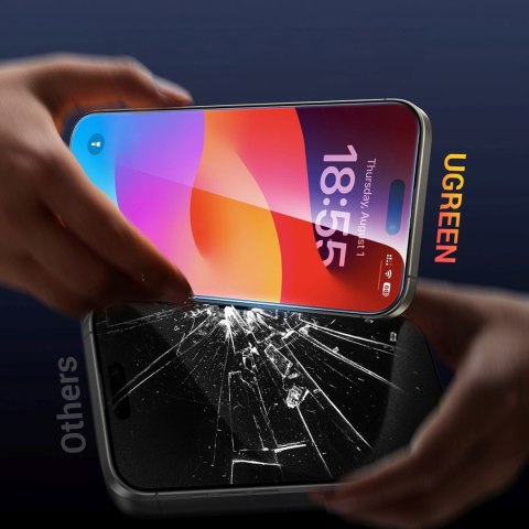 Szkło hartowane z ramką montażową na iPhone 16 Pro Max - 2 szt. Szkło hartowane z ramką montażową na iPhone 16 Pro Max - 2 szt.