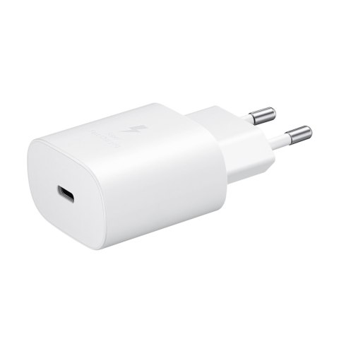 Szybka ładowarka sieciowa Samsung USB-C 25W - biała Szybka ładowarka sieciowa Samsung USB-C 25W - biała