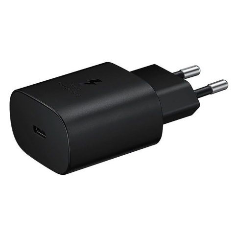 Szybka ładowarka sieciowa Samsung USB-C 25W - czarna Szybka ładowarka sieciowa Samsung USB-C 25W - czarna