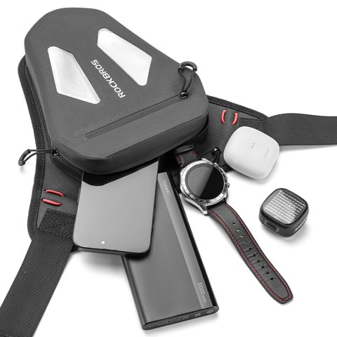 Torba motocyklowa saszetka na nogę udo pas ramię - czarna Torba motocyklowa saszetka na nogę udo pas ramię - czarna