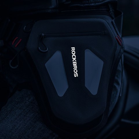 Torba motocyklowa saszetka na nogę udo pas ramię - czarna Torba motocyklowa saszetka na nogę udo pas ramię - czarna