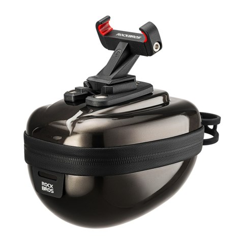 Torba rowerowa sztywna kufer podsiodłowy hard shell 0.4l - czarna Torba rowerowa sztywna kufer podsiodłowy hard shell 0.4l - czarna