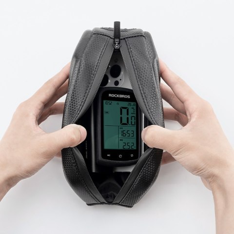 Torba rowerowa usztywniana wodoodporna na ramę 1.4l - czarna Torba rowerowa usztywniana wodoodporna na ramę 1.4l - czarna