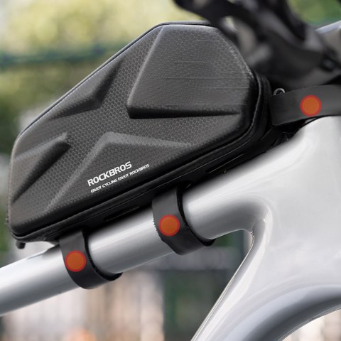 Torba rowerowa usztywniana wodoodporna na ramę 1.4l - czarna Torba rowerowa usztywniana wodoodporna na ramę 1.4l - czarna