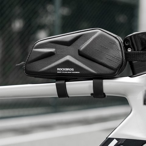 Torba rowerowa usztywniana wodoodporna na ramę 1.4l - czarna Torba rowerowa usztywniana wodoodporna na ramę 1.4l - czarna