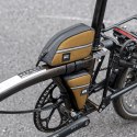 Torba sakwa trójkątna na ramę rowerową 0.3l - brązowa Torba sakwa trójkątna na ramę rowerową 0.3l - brązowa