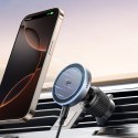 Uchwyt samochodowy z ładowarką bezprzewodową na kratkę MagSafe Qi2 - czarny Uchwyt samochodowy z ładowarką bezprzewodową na kratkę MagSafe Qi2 - czarny