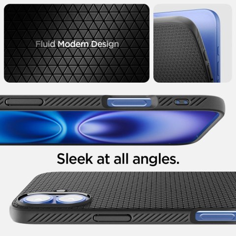 Etui case na iPhone 16 Liquid Air - czarne Etui case na iPhone 16 Liquid Air - czarne