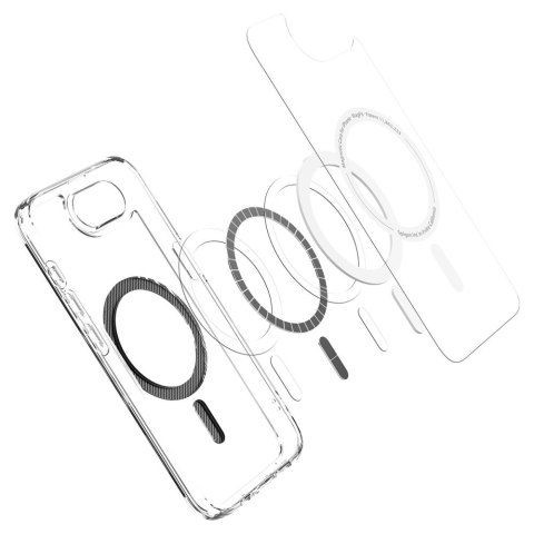 Etui case na iPhone 16e Carbon Fiber Ultra Hybrid MagSafe - przezroczyste Etui case na iPhone 16e Carbon Fiber Ultra Hybrid MagSafe - przezroczyste