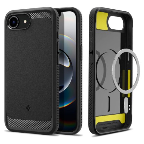 Etui case na iPhone 16e Rugged Armor MagSafe - czarne