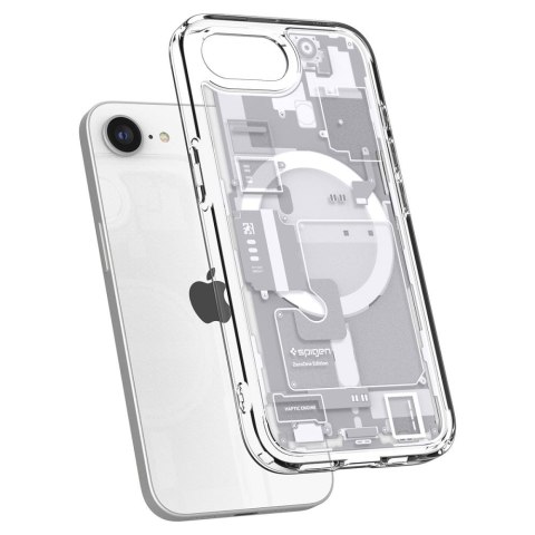 Etui case na iPhone 16e Zero One Ultra Hybrid MagSafe - białe Etui case na iPhone 16e Zero One Ultra Hybrid MagSafe - białe