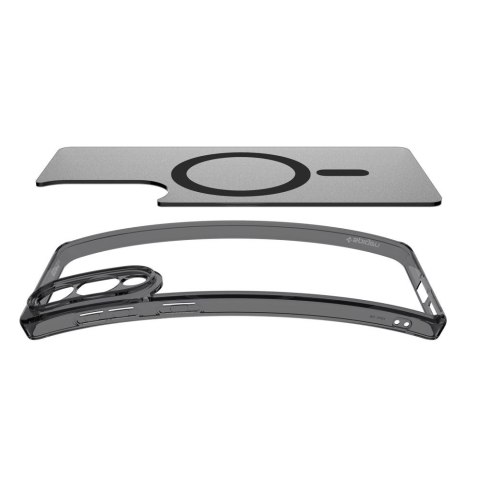 Etui na Samsung Galaxy S25 Edge Ultra Hybrid Mag z MagSafe - czarne półprzezroczyste Etui na Samsung Galaxy S25 Edge Ultra Hybrid Mag z MagSafe - czarne półprzezroczyste