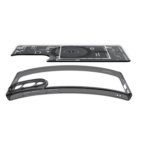 Etui na Samsung Galaxy S25 Edge z nadrukiem Ultra Hybrid Mag z MagSafe - czarne