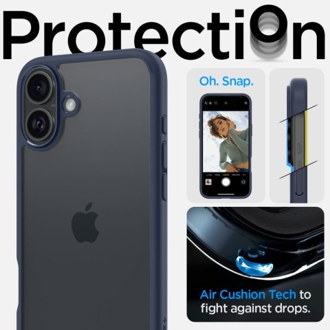 Etui ochronne na iPhone 16 Ultra Hybrid - przezroczysto niebieskie Etui ochronne na iPhone 16 Ultra Hybrid - przezroczysto niebieskie