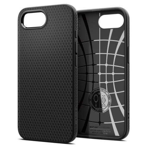 Etui ochronne na iPhone 16e Spigen Liquid Air - czarny mat Etui ochronne na iPhone 16e Spigen Liquid Air - czarny mat