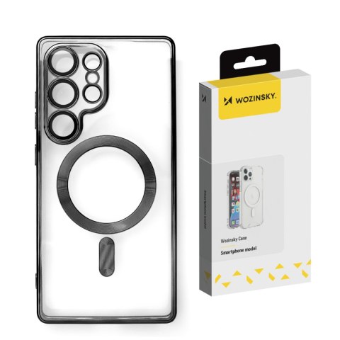 Etui plecki na Samsung Galaxy S25+ Electroplated Case z Magsafe - czarne Etui plecki na Samsung Galaxy S25+ Electroplated Case z Magsafe - czarne
