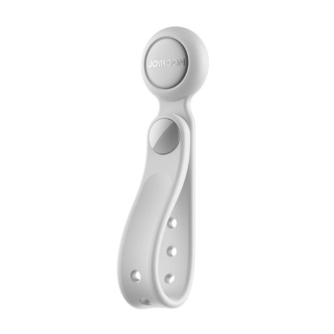 Opaska na kable silikonowa z magnesem biała - zestaw 6 szt.