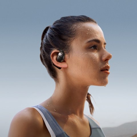 Słuchawki bezprzewodowe open ear TWS - czarne Słuchawki bezprzewodowe open ear TWS - czarne