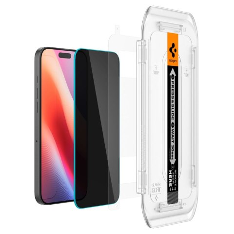 Szkło hartowane na iPhone 16 Pro Glas.tR EZ Fit Privacy - 2 szt. Szkło hartowane na iPhone 16 Pro Glas.tR EZ Fit Privacy - 2 szt.
