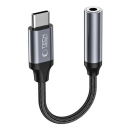 Adapter przejsciówka USB-C - mini jack 3.5mm - czarny